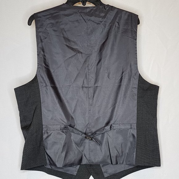 Stafford Cool Max Gray Suit Vest - Picture 2 of 2